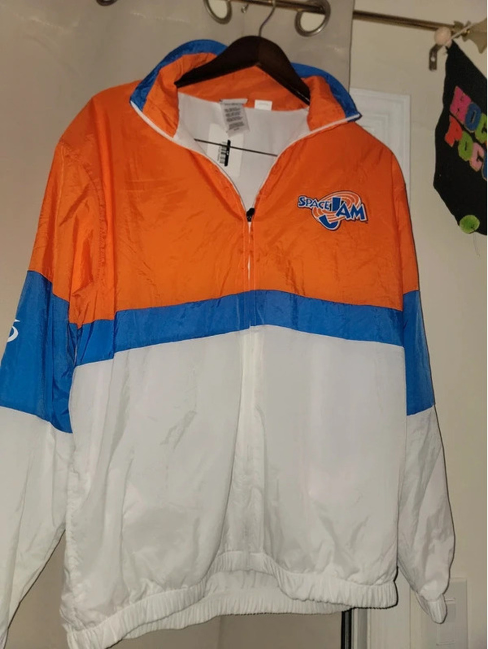 Space jam x champ windbreaker mens size small